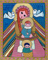 Madonna and Child by Nina, La Doña Luz Inn, Historic Bed and Breakfast lodging in Taos, New Mexico USA